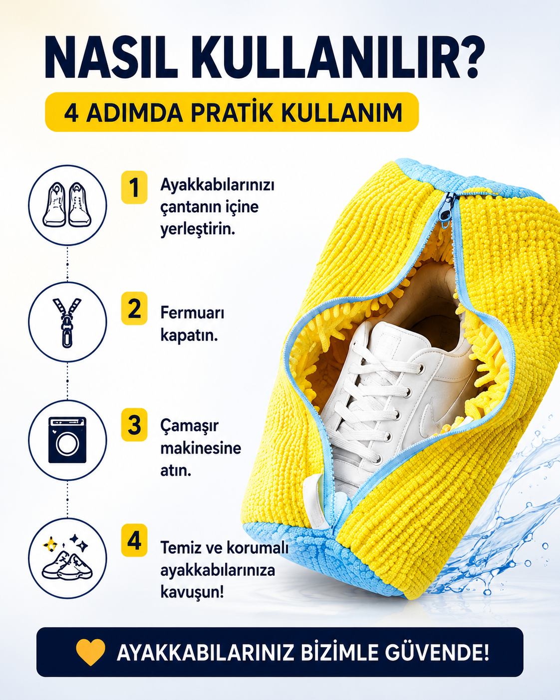 ShoeWash™ Ayakkabı Yıkama Çantası