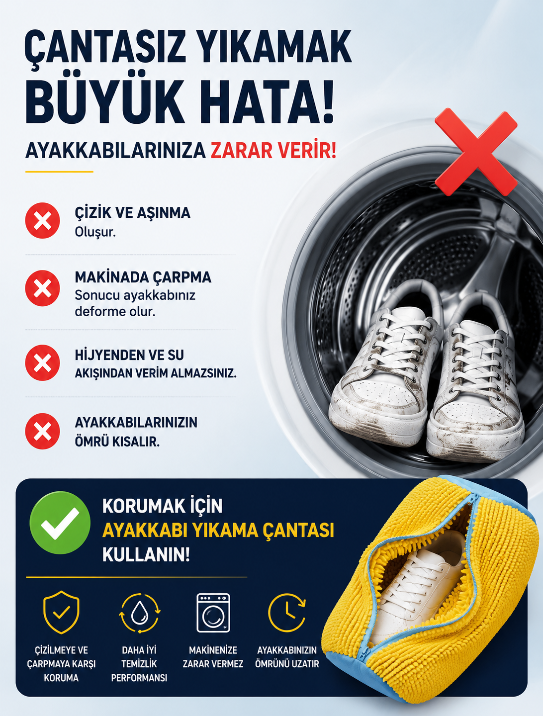 ShoeWash™ Ayakkabı Yıkama Çantası
